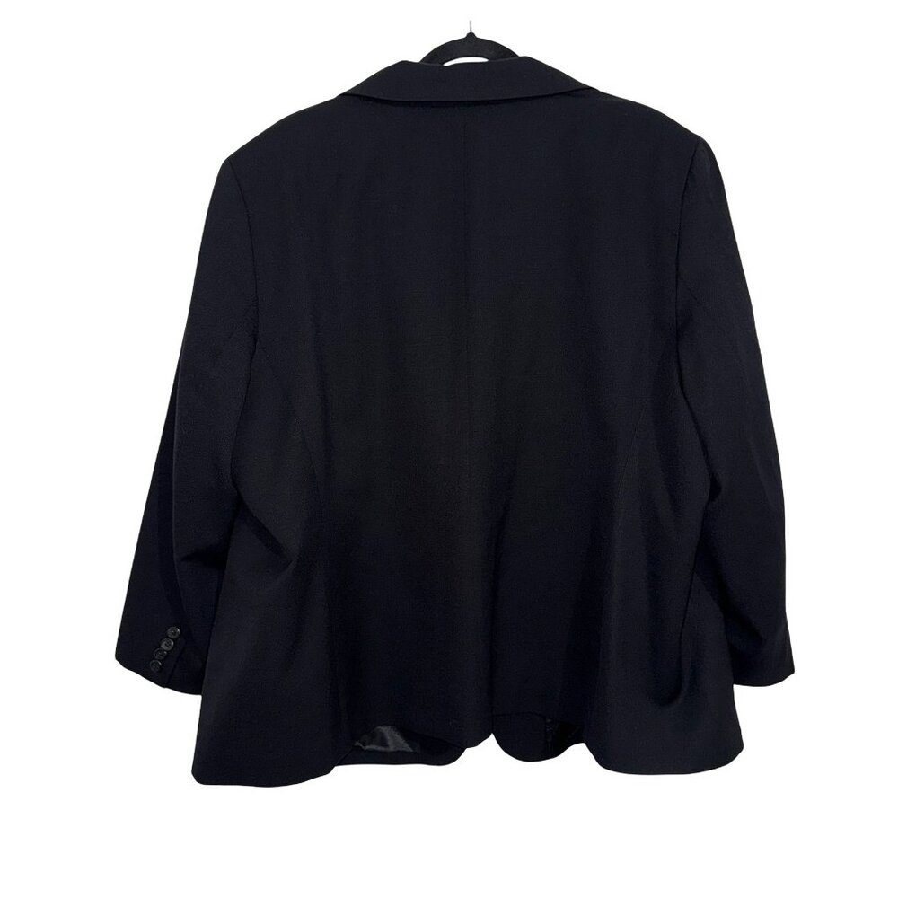 Pendleton Plus Women's Black One Button Blazer 10… - image 3